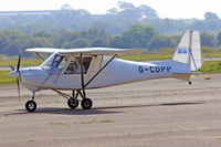 G-CDPP @ EGFH - Visiting Ikarus, Maesybont-Coetir Bach Farm LLanelli based, seen taxxing, shortly after landing on runway 22 at EGFH. - by Derek Flewin