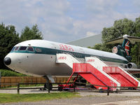 G-AWZK @ EGCC - Trident on display Manchester Airport Viewing Area - by Clive Pattle