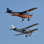 G-AAPZ @ EGTH - 45. G-AAPZ and G-EBIR at the glorious Shuttleworth Pagent Airshow, Sep. 2014.