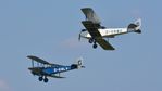 G-EBLV @ EGTH - 45. A pair of DH60 Tiger Moths at the glorious Shuttleworth Pagent Airshow, Sep. 2014. - by Eric.Fishwick