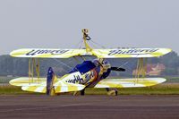 N707TJ @ LFAC - Boeing Stearman N2S-1 Kaydet [75-950] (Aerosuperbatics) Calais~F 13/08/2006 - by Ray Barber