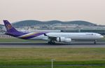 HS-TND @ EGLL - Thai A346 arriving at sunset. - by FerryPNL