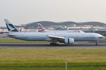 B-KQA @ EGLL - Cathay Pacific B773 landing - by FerryPNL