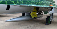 N1121M @ KADS - Center line tank, Cavanaugh Flight Museum, Addison, TX