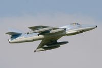 C-FUKW @ LFRJ - Apache Aviation Operated Hawker Hunter T.68, Take off Rwy 08, Landivisiau Naval Air Base (LFRJ) - by Yves-Q