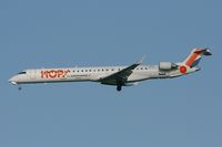 F-HMLK @ LFRB - Canadair CRJ-1000, Short approach rwy 25L,  Brest-Bretagne airport (LFRB-BES) - by Yves-Q