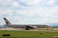 A6-ETB @ EGCC - Taxi to Runway - by Clive Pattle