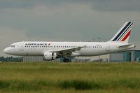 F-GKXL @ LFPG - Airbus A320-214, Reverse thrust landing Rwy 26L, Roissy Charles De Gaulle Airport (LFPG-CDG) - by Yves-Q