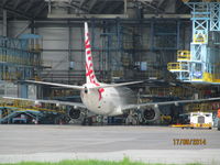 ZK-PBI @ NZAA - in for maintenance at Air NZ - by magnaman