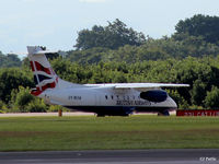 OY-NCM @ EGCC - Holding for departure - by Clive Pattle