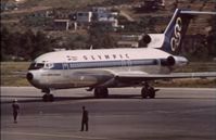 SX-CBB @ HELL - Boeing 727-284  Queen Anna-Maria Olympic Airways landing at Hellinicon airport - by Screenshot from greek movie