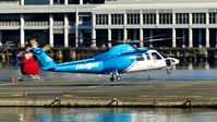 C-GHJJ @ CBC7 - Helijet lifting off from Vancouver Harbour Heliport.