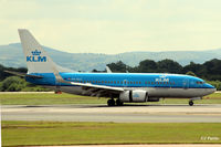 PH-BGU @ EGCC - Landing roll at Manchester EGCC with Reverse Thrust still applied - by Clive Pattle