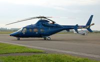 M-DWSF @ EGFH - Visiting Bell 430 helicopter. Previously registered N5120. - by Roger Winser