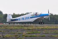 G-BJOE @ EGFH - Visiting Jodel D120. Previously registered F-BJIU - by Roger Winser