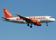 G-EZFB @ LEBL - Landing rwy 25R - by Shunn311
