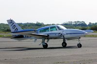 N310UK @ EGFH - Visiting Cessna 310R, Haverfordwest based, previously N 87473, HB-LMD, F-GEBB, G-MPBI, seen taxxing at EGFH. - by Derek Flewin