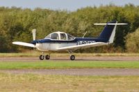 G-BGKY @ EGFH - Resident Tomahawk operated by Cambrian Flying Club departing Runway 22 for a local flight. - by Roger Winser