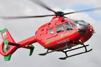 G-WASN @ EGFH - Resident Wales Air Ambulance helicopter (Helimed 57) returning to base. - by Roger Winser