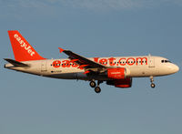 G-EZAF @ LEBL - Landing rwy 25R - by Shunn311