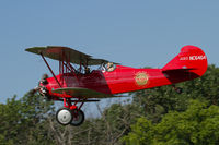 N6464 @ IA27 - Landing at Antique Airfield, Blakesburg - by alanh