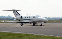 G-LEAA @ EGFH - Visiting Citation Mustang operated by London Executive Aviation. - by Roger Winser