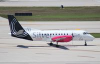 N344AG @ FLL - Silver Saab 340