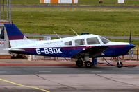 G-BSOK @ EGBJ - Piper PA-28-161 Warrior II [28-7816191] Staverton~G 14/03/2008 - by Ray Barber