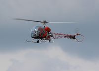N3079G @ LAL - Bell 47G Batman copter - by Florida Metal