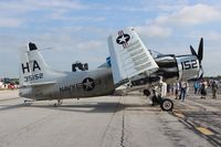 N65164 @ YIP - EA-1E Skyraider - by Florida Metal