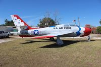 52-6379 - F-84F Thunderstreak on the side of Highway 17 in Wauchula FL - by Florida Metal