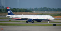N624AW @ KCLT - Taxi CLT - by Ronald Barker