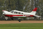 G-BTNV @ EGBR - Piper PA-28-161 Cherokee Warrior II at the Real Aeroplane Club's Helicopter Fly-In, Breighton Airfield, North Yorkshire, September 21st 2014. - by Malcolm Clarke