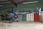 G-OVNR @ EGBR - Robinson R22 Beta at the Real Aeroplane Club's Helicopter Fly-In, Breighton Airfield, North Yorkshire, September 21st 2014. - by Malcolm Clarke