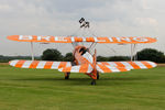 N5057V @ X5FB - Boeing B75N-1 Stearman prior to a wing walking performance at the 2014 Sunderland Air Show. Fishburn Airfield, July 26th 2014. - by Malcolm Clarke