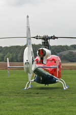G-ZELE @ EGBR - Westland Gazelle HT.2 at the Real Aeroplane Club's Helicopter Fly-In, Breighton Airfield, North Yorkshire, September 21st 2014. - by Malcolm Clarke