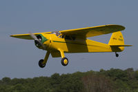 N19458 @ IA27 - Landing at Antique Airfield, Blakesburg - by alanh