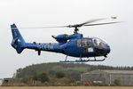 G-LEDR @ EGBR - Westland SA-341C Gazelle HT2 at the Real Aeroplane Club's Helicopter Fly-In, Breighton Airfield, North Yorkshire, September 21st 2014. - by Malcolm Clarke
