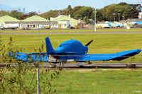G-BAJZ @ EGPK - Prestwick Flying Club Jodel in full foul-weather gear at Prestwick - by Clive Pattle