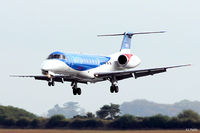 G-RJXL @ EGPK - BMI Embraer undergoes Crew Training at a quiet Prestwick with numerous touch and gos ... - by Clive Pattle