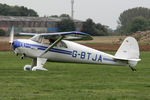 G-BTJA @ EGBR - Luscombe 8E Silvaire at the Real Aeroplane Club's Helicopter Fly-In, Breighton Airfield, North Yorkshire, September 21st 2014. - by Malcolm Clarke