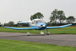 G-BYHP @ EGBR - CEA DR-253B Regent at the Real Aeroplane Club's Helicopter Fly-In, Breighton Airfield, North Yorkshire, September 21st 2014. - by Malcolm Clarke