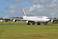 F-GNII @ FIMP - AF467 setting up for departure to CDG on rwy 14 at Plaisance. - by Arjun Sarup