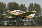 G-AZYF @ EGBR - Piper PA-28-180 Cherokee at the Real Aeroplane Club's Helicopter Fly-In, Breighton Airfield, North Yorkshire, September 21st 2014. - by Malcolm Clarke