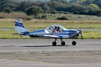 G-SHMI @ EGFH - Visiting EV-97 taxying prior to departure. - by Roger Winser