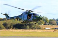 XZ222 @ EGFH - AAC Lynz AH.7, RAF Odiham based, seen departing EGFH following a hot refuel. - by Derek Flewin