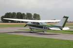 G-EOHL @ EGBR - Cessna 182L Skylane at the Real Aeroplane Club's Helicopter Fly-In, Breighton Airfield, North Yorkshire, September 21st 2014. - by Malcolm Clarke