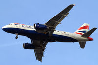 G-EUPE @ EGLL - Airbus A319-131 [1193] (British Airways) Home~G 24/02/2011. Shown here with UPE code on the tail.