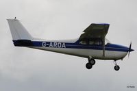 G-AROA @ EGXW - On finals to Waddington Airshow - by Clive Pattle