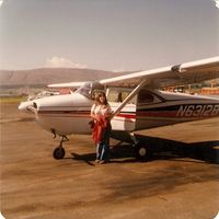 N6312B @ YKM - This was taken in 1977, when I was working for the USDA Ag Research Service in Yakima, WA. It was the 1st time I ever flew ( even got to steer for a little bit!), and I had a blast! - by Ruth Barnhart